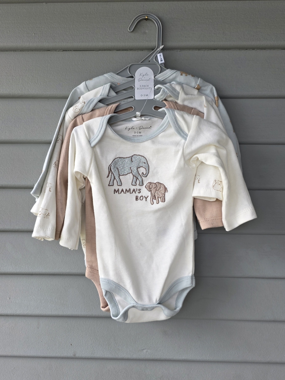 Kyle + Deena 0-3M Long Sleeve Onsies